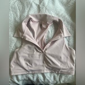 Alo Collar Bra (sz M) in sugar Pink
